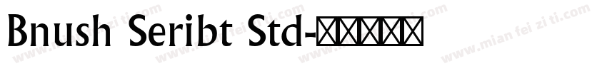 Bnush Seribt Std字体转换